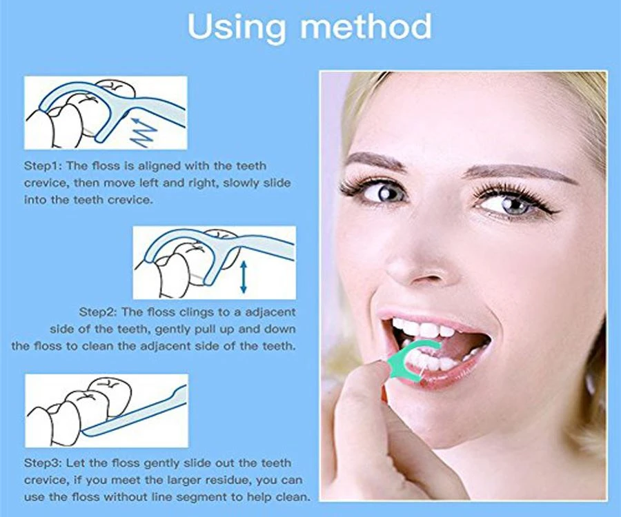 how to use bamboo floss picks 