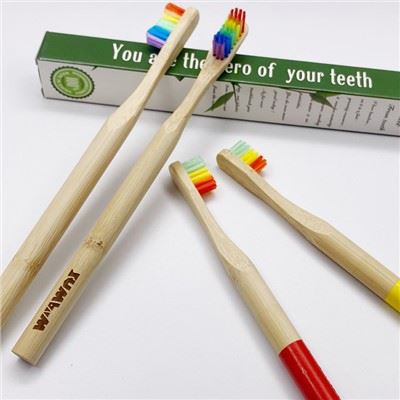 Private Logo Biologisch abbaubare Bambuszahnbürste