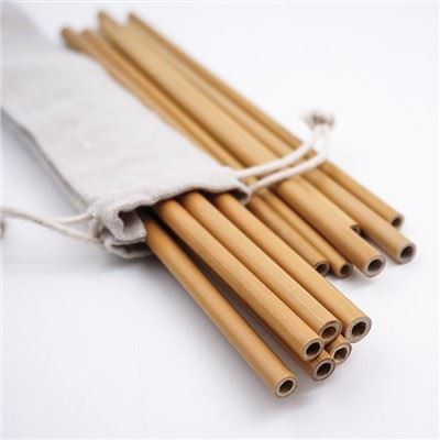 Recycelte, umweltfreundliche Bambusstrohhalme